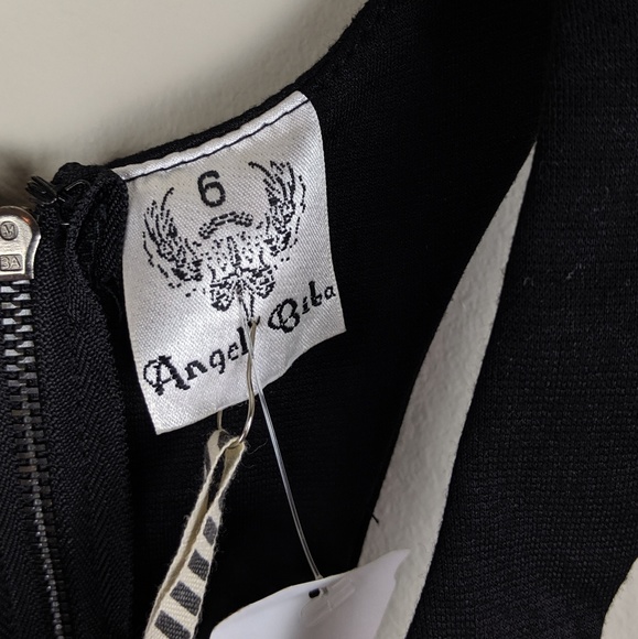 Angel Biba | Black Lace Up Mini Dress-H9 - Picture 5 of 7